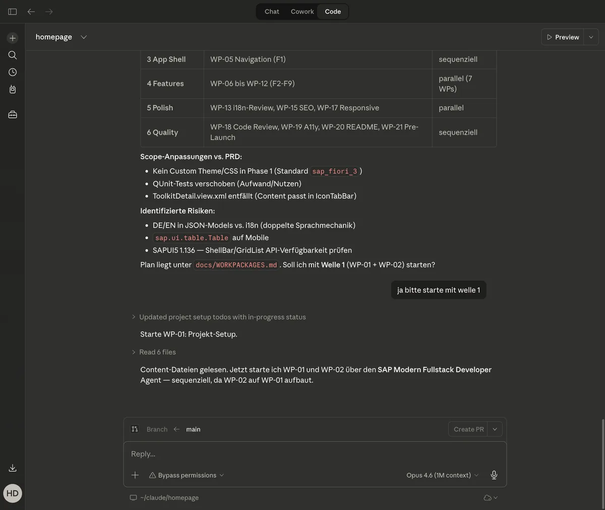 Ausführungswellen mit parallelen und sequenziellen Agenten
