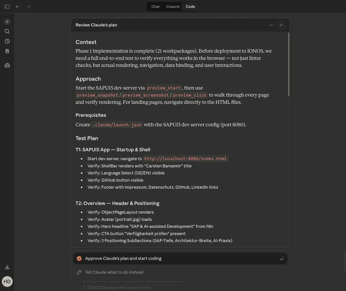 End-to-End-Testplan für alle Seiten und Funktionen