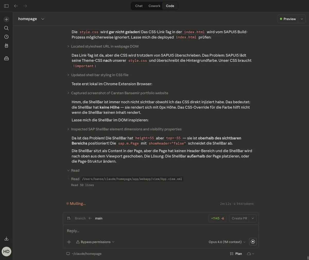 Analyse des ShellBar-Rendering-Problems in sap_fiori_3